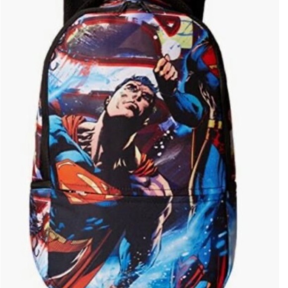 Dc Comic Superman Superman  18 Inch labtop Backpack - Picture 1 of 6